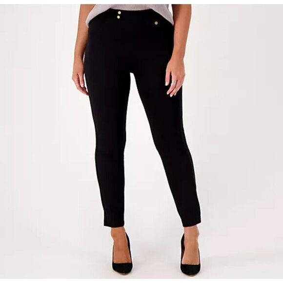 New Legacy Black Petite Park Avenue Stretch Pull-On Pant Size Petite X-Large - Picture 1 of 2
